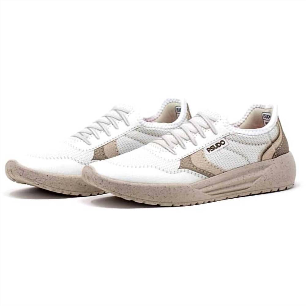 NEW PSUDO men's court in cambridge white/tan